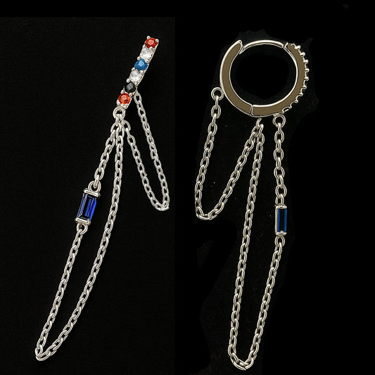 NeoLink Dual-Chain Statement Earring