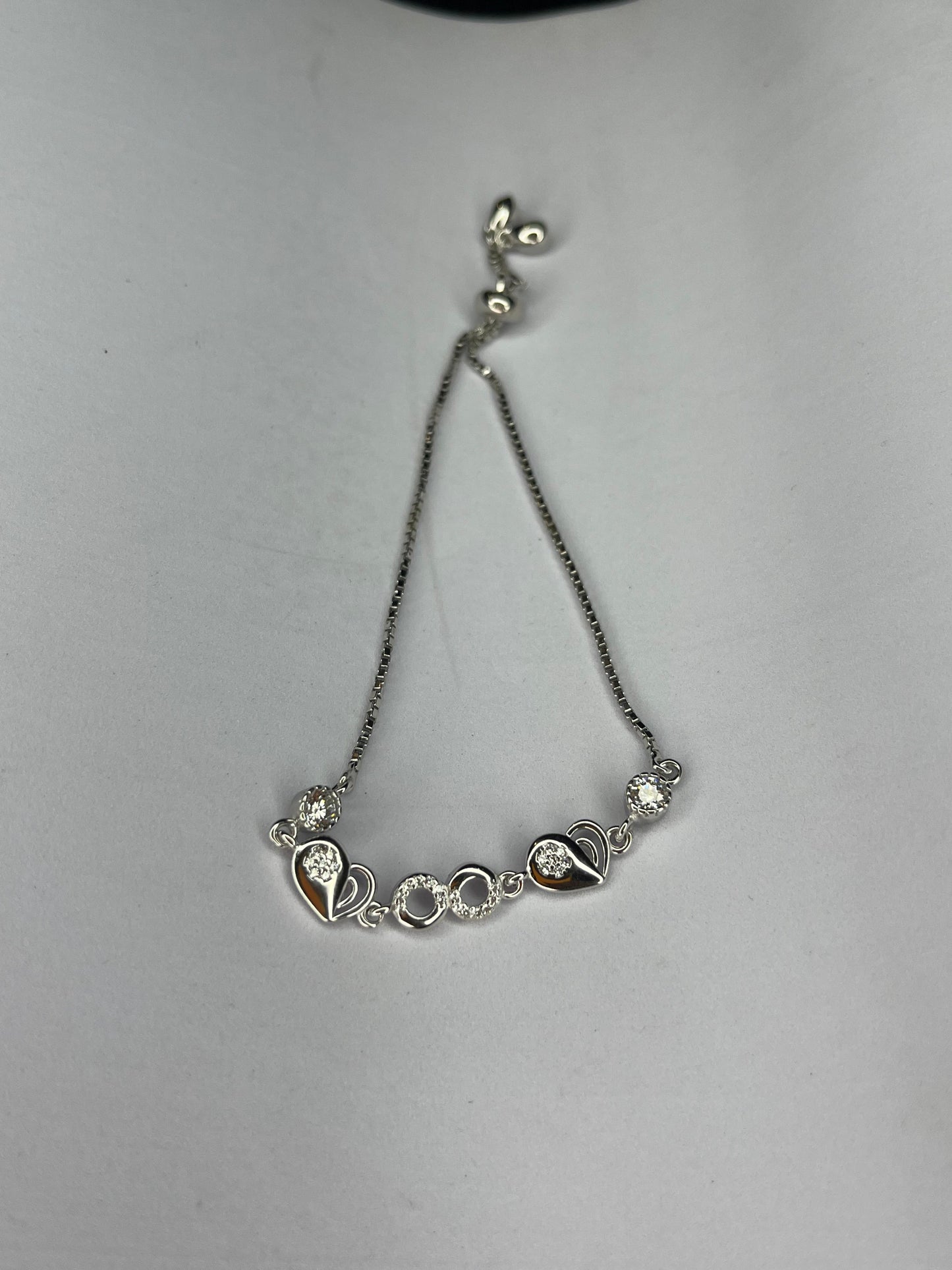 Eternal Love Crystal Heart Bracelet