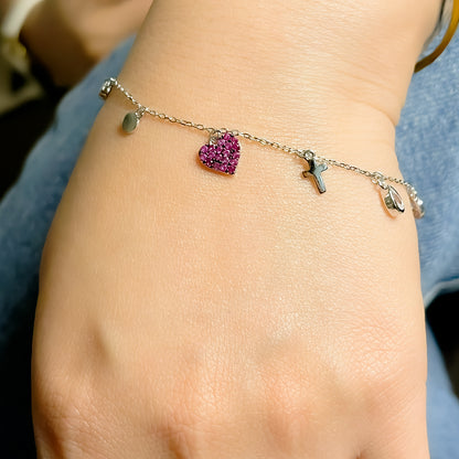 Theia Charm Bracelet – Sterling Silver 925